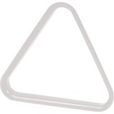 Műanyag fehér pool háromszög 57,2mm-es golyókhoz
