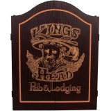 Innergames Kings Head Dart kabinet - black gold