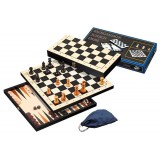 Backgammon - sakk - dáma készlet 41x20,5cm